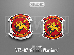 Kitsworld SAV Sticker - US Navy - VFA-87 Golden Warriors 